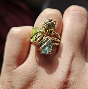 Charter Club Stone Trio Rope Ring - 6